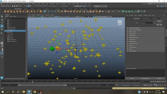 Maya 2023 animation - nParticle Instancer Random attribute(Rotation,Scale,Particle ID) смотреть онлайн