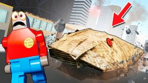 ОГРОМНАЯ ЗМЕЯ ЗОМБИ ПРОТИВ ЛЮДЕЙ! SCP НЕЖИТЬ АНАКОНДА АТАКУЕТ ЛЕГО СИТИ! ОБОРОНА ГОРОДА В BRICK RIGS