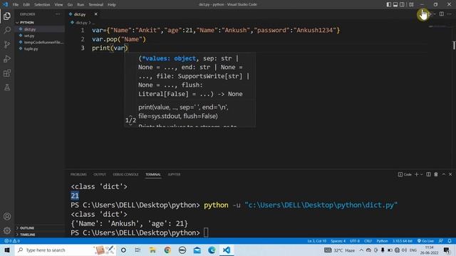 Python Dictionary | Learn Coding смотреть онлайн