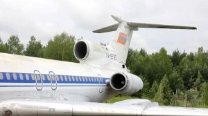 Запуск двигателя Ту-154Б-1 RA-85165. УАТБ СибГАУ, Емельяново. Вер. 2.