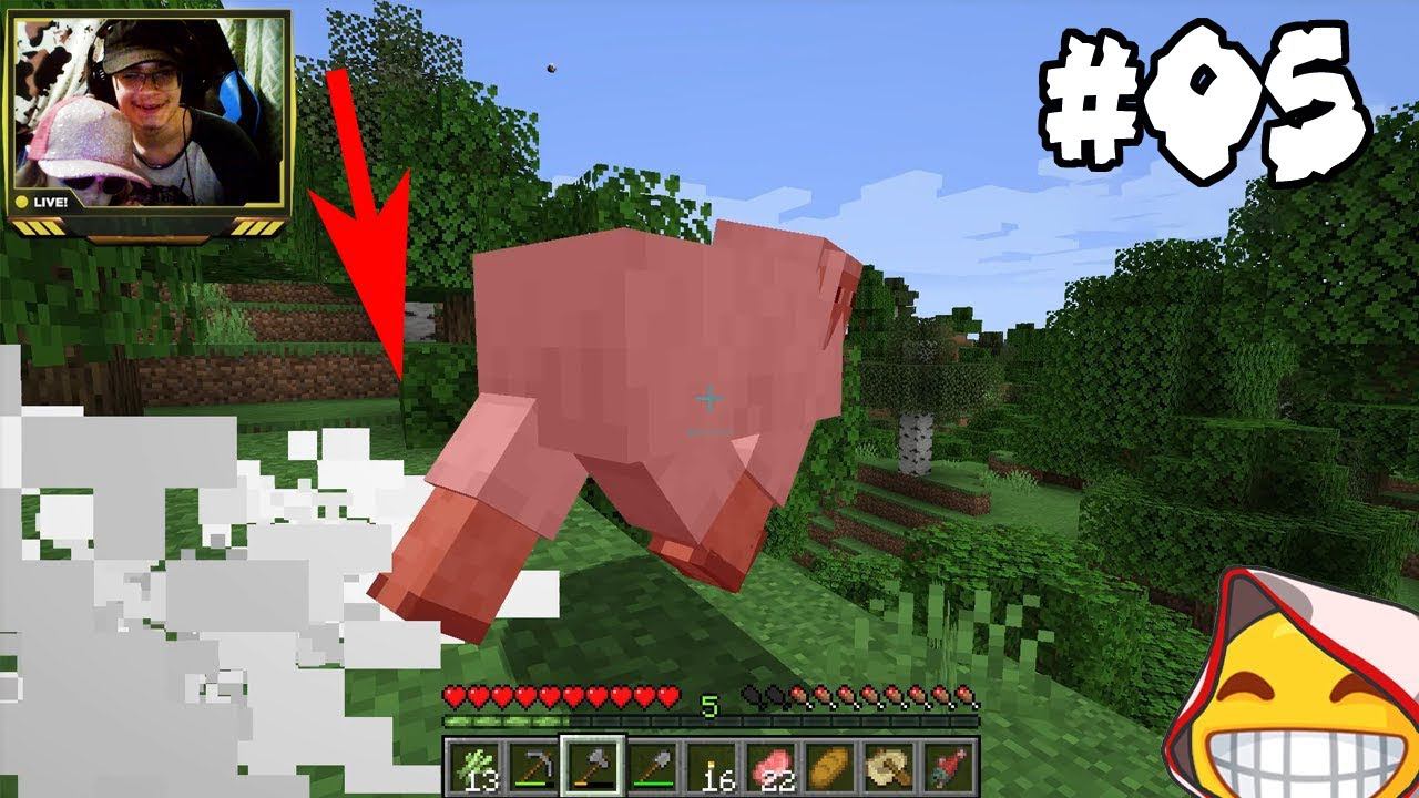 [ майнкрафт летсплей с сестрой ] minecraft без модов с вебкой #05 смотреть онлайн