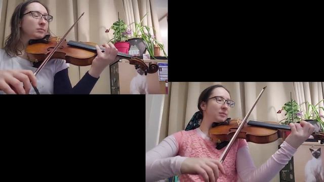 "Maple Leaf Rag" by Scott Joplin, arr. for violin duet with metronome at 160bpm смотреть онлайн