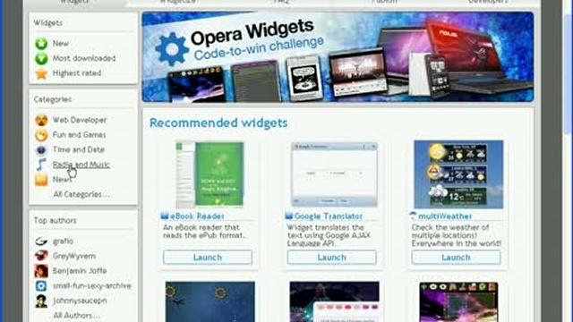 Виджеты для Opera 10.5 смотреть онлайн