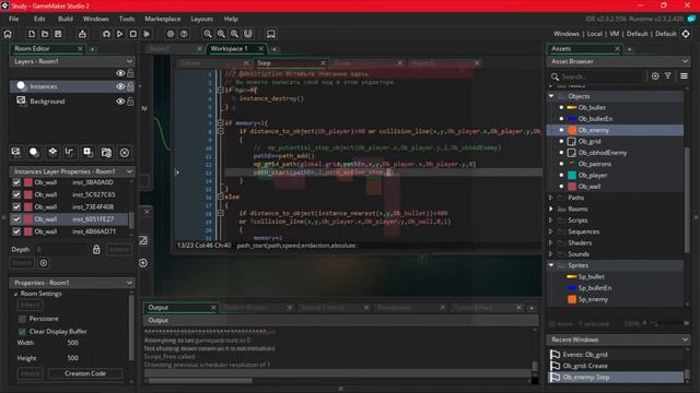 Движение врага по сетке [Game Maker Studio 2] смотреть онлайн