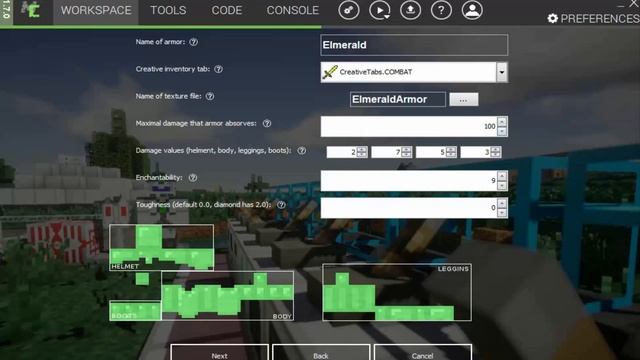 |MCreator|Простая Броня(текстура,характеристики) (Minecraft 1.10.2) смотреть онлайн