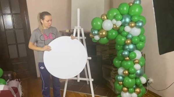 Мини фотозона с мольбертом на годовасие/Mini photo zone with an easel for the year