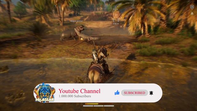 Assassins Creed Origins - Hippo Vs Crocodile смотреть онлайн