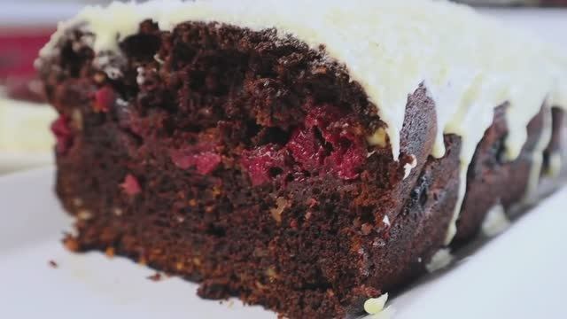 Шоколадный кекс с вишней | Вкусный и простой рецепт смотреть онлайн