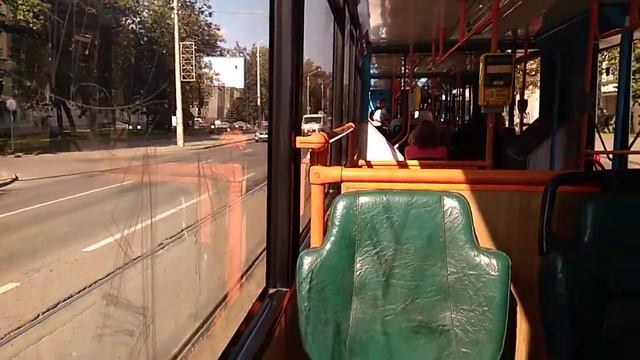 Поездка на трамвае БКМ 743, борт. номер 031, марш.6 из парка (23.08.2019, часть 1) смотреть онлайн