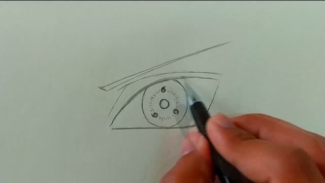 How To Draw The SHARINGAN Eye In Just 5 Easy Steps | Three-Tomoe Sharingan Tutorial