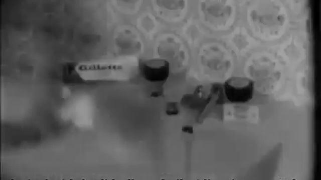 GILLETTE SHAVING CREAM - 1968 - With embedded English subtitles смотреть онлайн