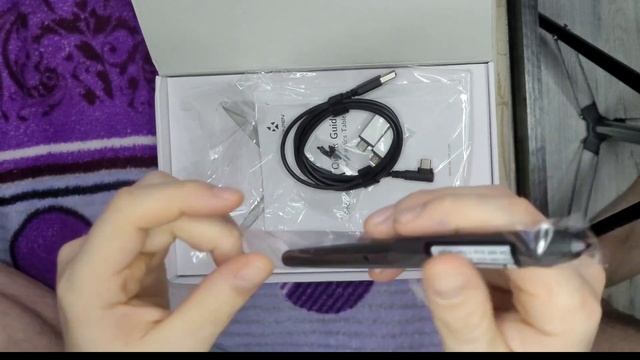 Распаковка, обзор графического планшета XP Pen Deco mini7 за 2 тысячи. смотреть онлайн