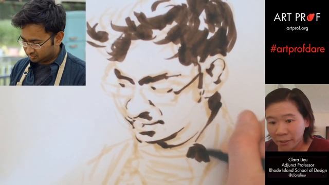 Real Time Portrait Drawing: Marker Demo For Self-Taught Artists