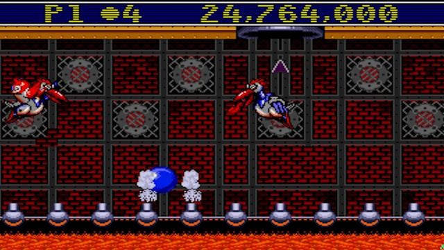 Sonic Spinball (Genesis Ver.): Level 2: Lava Powerhouse смотреть онлайн