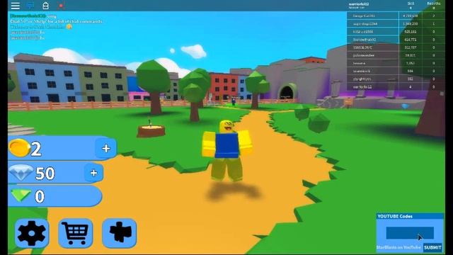 ALL CODES IN NOOB SIMULATOR (Roblox) смотреть онлайн