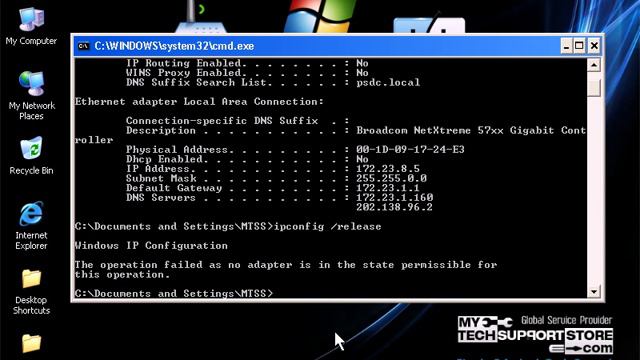 How To Change Dynamic IP Address In Windows XP смотреть онлайн