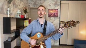 Как сыграть «Катюшу» на гитаре? (Легко, без баррэ, для новичков)
