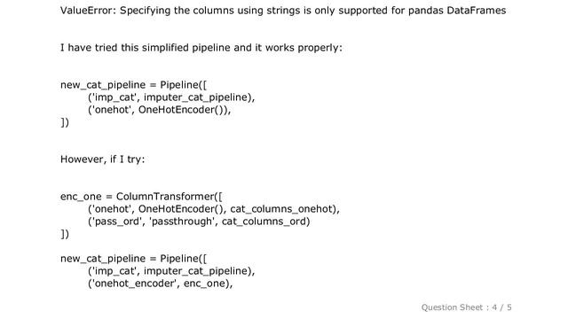 Pandas : AttributeError when using ColumnTransformer into a pipeline смотреть онлайн