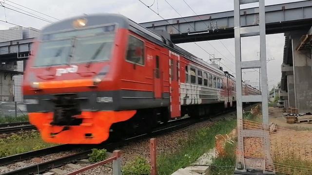 Электропоезд ЭД4М-0434 "РЭКС-экспресс" сообщением Москва Курская - Ногинск. смотреть онлайн