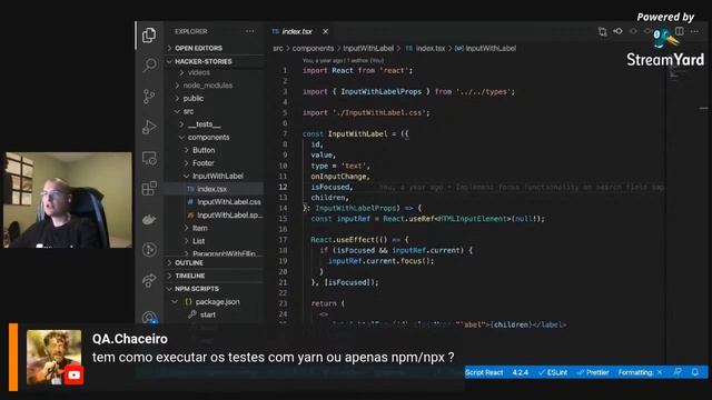 Testes de componentes com Cypress смотреть онлайн
