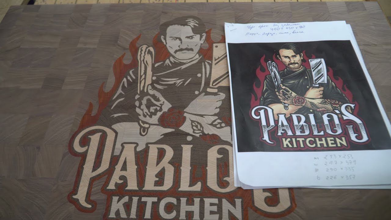 Торцевая разделочная доска "Pablo's kitchen" "Pablo's kitchen" end grain cutting board смотреть онлайн