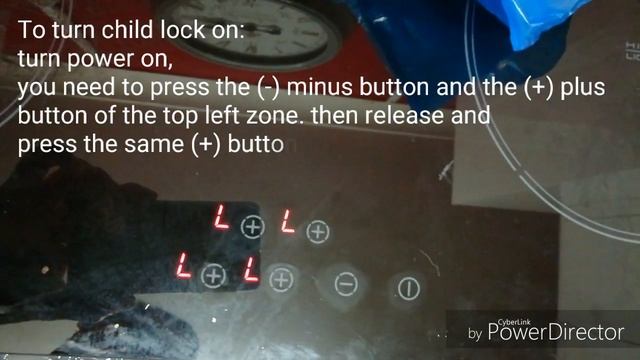 How to use child lock feature on Hoover ceramic hob. смотреть онлайн