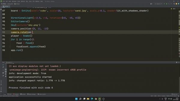 3D Snake Game in Python with Ursina engine