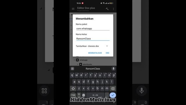 Tutorial recode whatsapp menjadi backdoor ransomware | Encrypted data AES-256 смотреть онлайн
