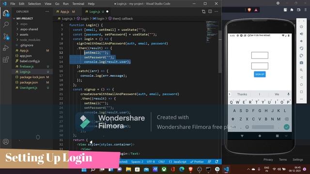 Building Chat App - Adding Sign in and Sign up using Firebase 9 and React native смотреть онлайн