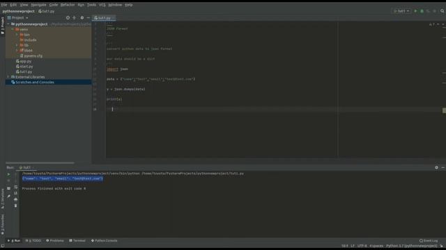 Python Tutorial - JSON смотреть онлайн