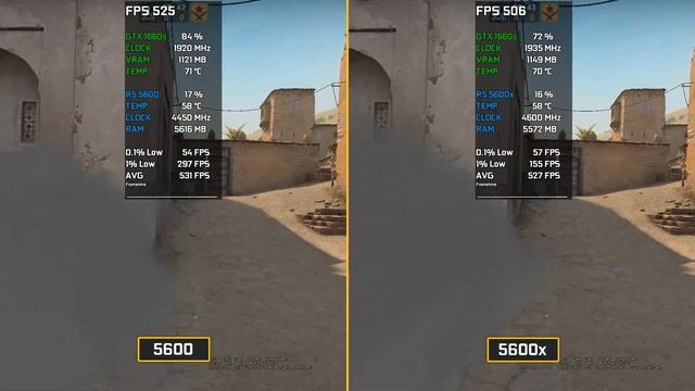 CS:GO : Ryzen 5 5600 Vs Ryzen 5 5600x