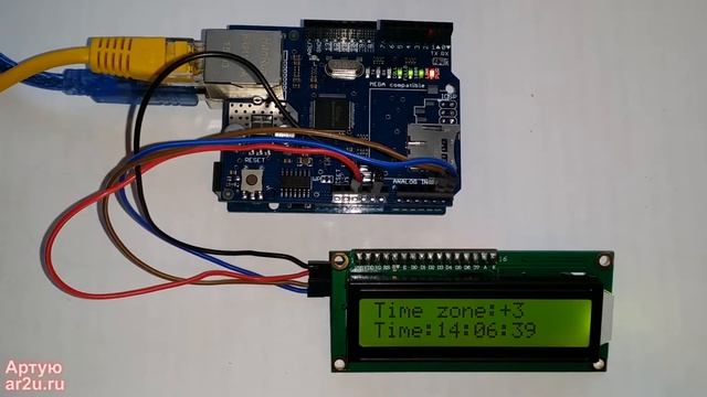 Ethernet Shield W5100. Синхронизация времени. смотреть онлайн
