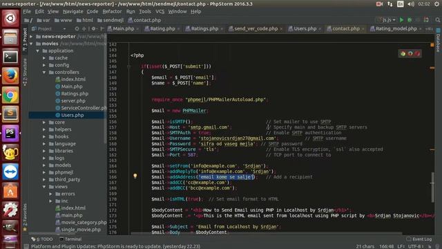 How to send email from localhost with phpmailer смотреть онлайн