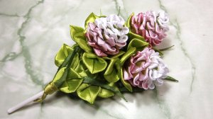 Клевер из атласных лент. Как сделать ободок из узких атласных лент своими руками.