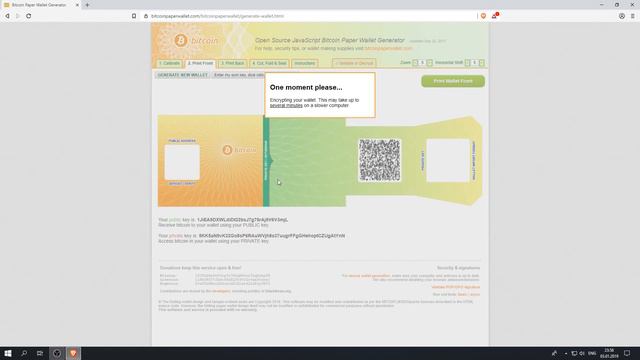 Как создать холодный Биткоин кошелек (бумажный, paper wallet) смотреть онлайн
