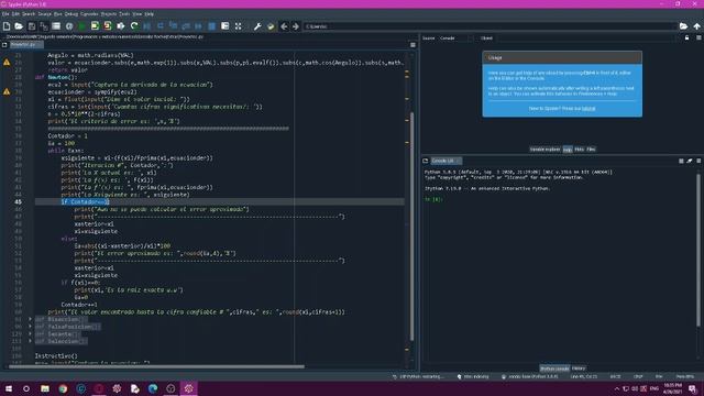 Metodología de la programación, Raíces en Python con sympy. смотреть онлайн