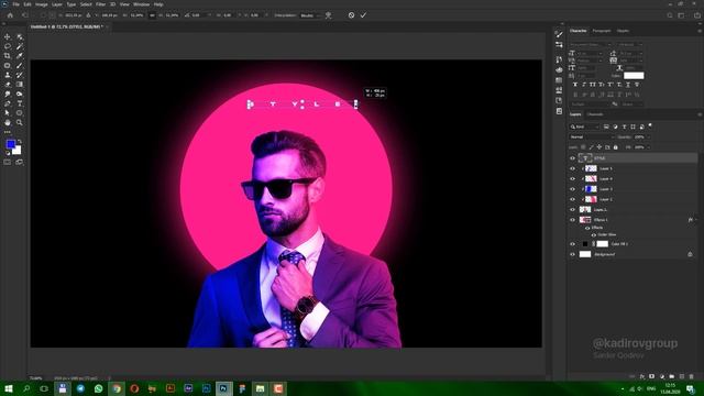 Retro Style Poster Design in Photoshop | Photoshop darslari | Фотошоп дарслари смотреть онлайн