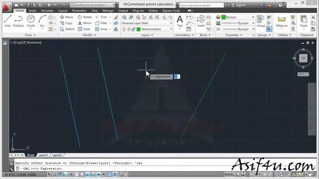 AutoCAD 2013 Advanced Training Bangla 13 Command prompt calculator in AutoCAD смотреть онлайн