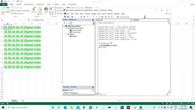 Excel VBA Font Property !!! смотреть онлайн