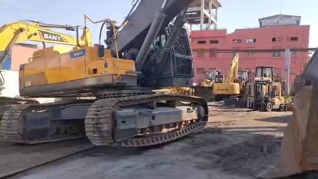 used tracked excavator Volvo EC480 made in Germany, good performance смотреть онлайн