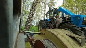 установка новой выхлопной(с эжектором) на мтз 1221(тропик) и подключение к мультициклону