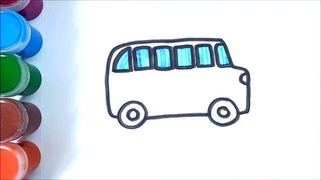 Сурет салу автобус | How to draw a bus | Как нарисовать автобус смотреть онлайн