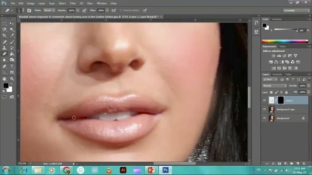 Face Retouching And Smooth in Adobe Photoshop cs6 cc Made with Clipchamp смотреть онлайн