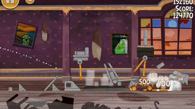 Angry Birds Seasons Haunted Hogs 2-3 Walkthrough 3 Stars смотреть онлайн