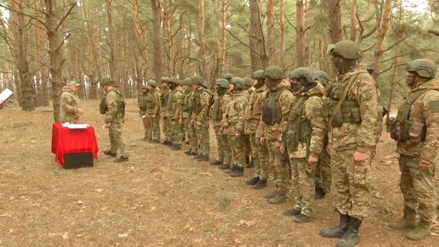 Вручение удостоверений ветерана боевых действий военнослужащим ЗВО на Купянском направлении смотреть онлайн