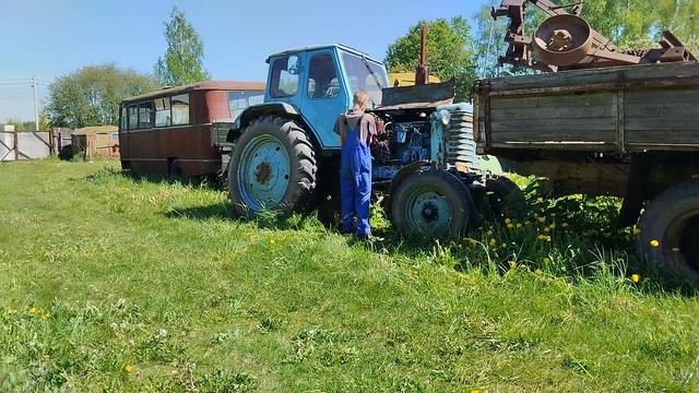 Ретро трактор ЮМЗ-6Л смотреть онлайн
