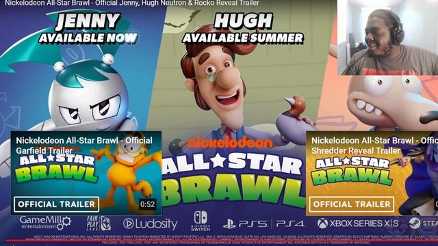 JENNY AND HUGH NEUTRON!?!? | Nickelodeon All Star Brawl DLC Reaction (Jenny, Hugh Neutron, Rocko) смотреть онлайн