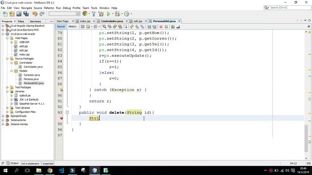 Como Hacer CRUD en Java Web con Patron MVC y Oracle - Parte 04 смотреть онлайн