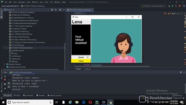 Virtual Assistant Using Python with GUI смотреть онлайн