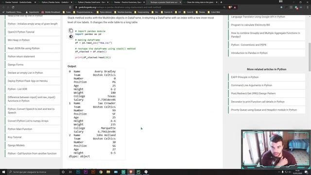 [RoadToAIDeveloper] #7 - Pandas - Python 3 - La PRIMA live! Imparo dalle soluzioni! смотреть онлайн